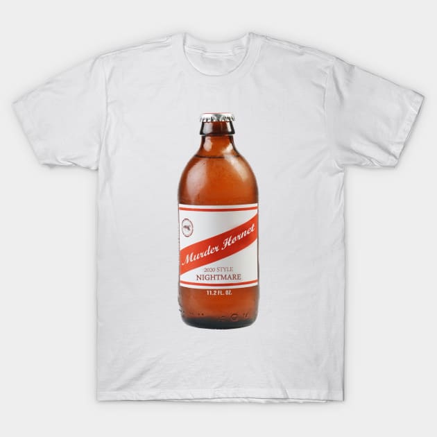 Murder Hornet Red Stripe T-Shirt by karutees